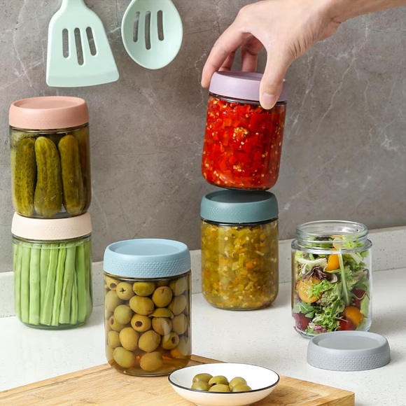 16oz set of 6 glass jars - Picture 5 of 7